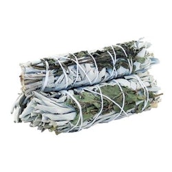 Smudge Stick - Vit Salvia Och Pepparmynta 10cm