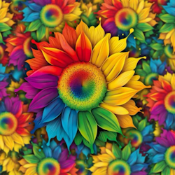 Diamanttavla Color Sunflowers 30x30