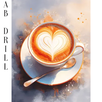 Diamanttavla AB Drills (R) Coffee Heart 40x50