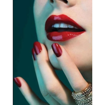 Diamanttavla Woman Red Lips 40x50