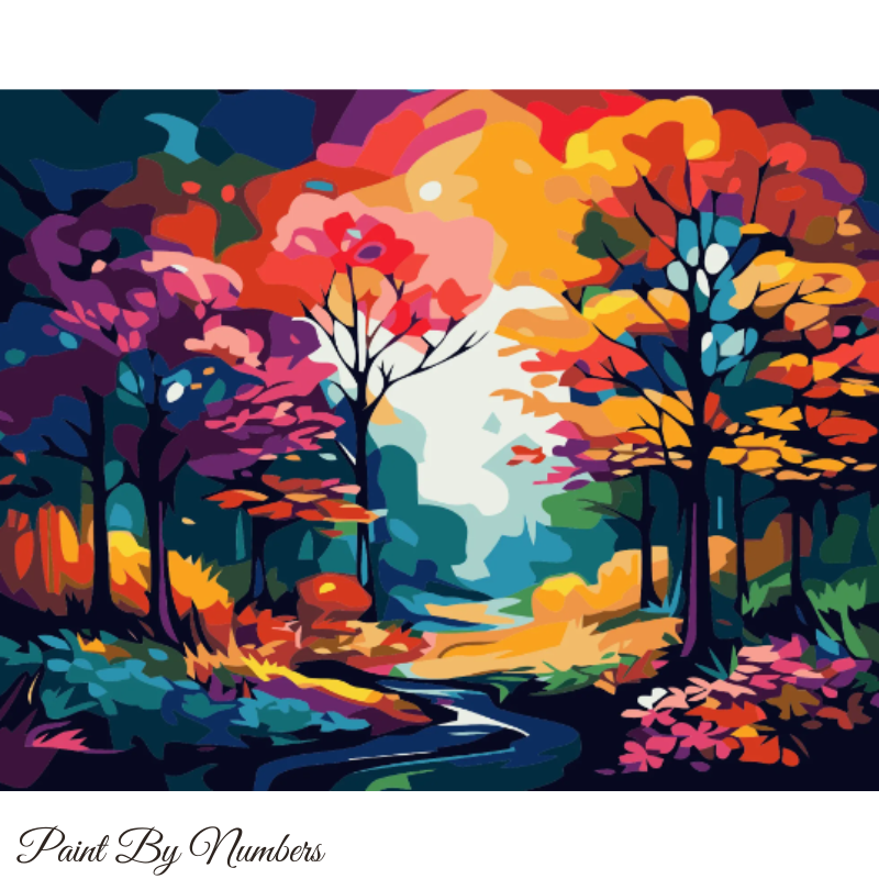 Paint By Number Forest Colors 40x50