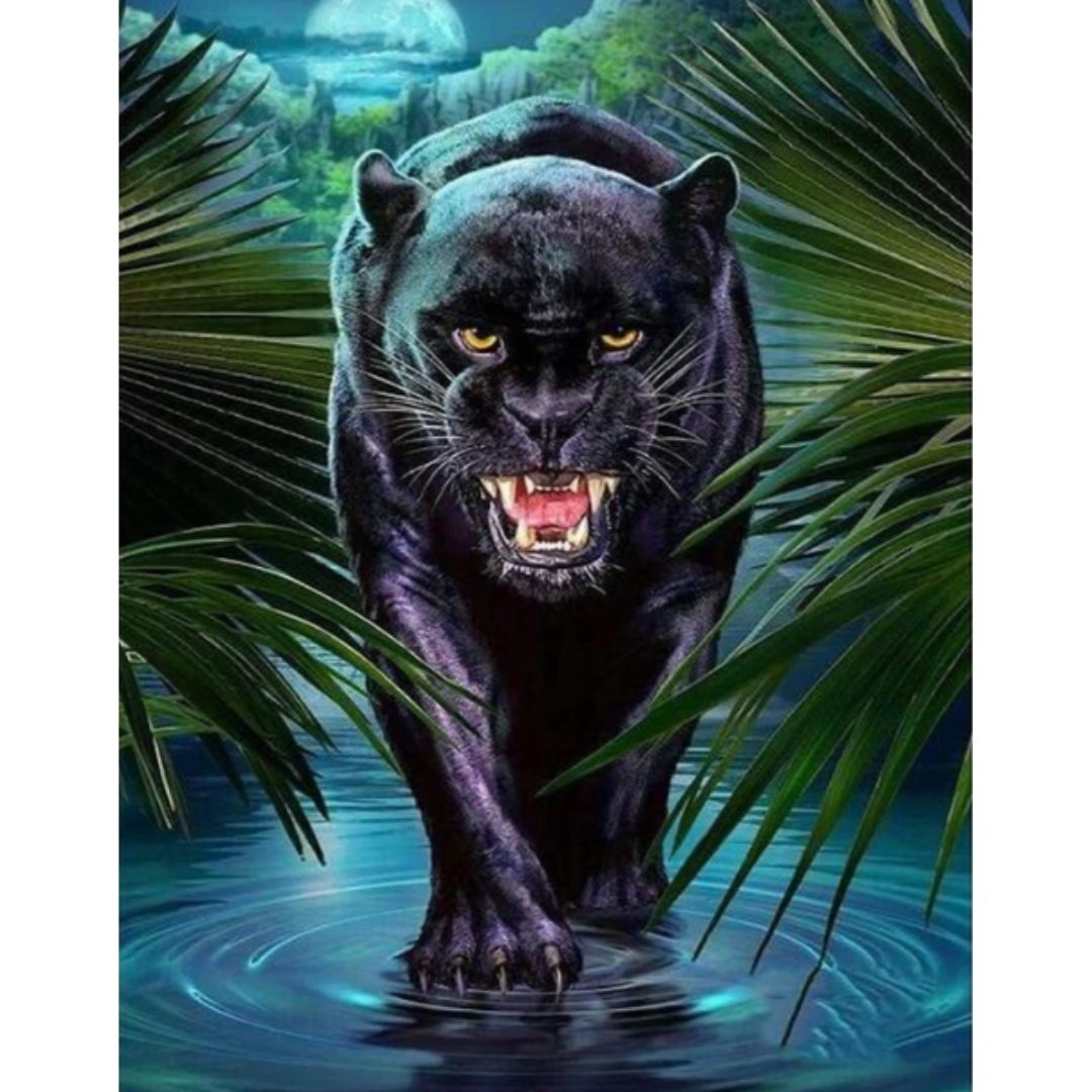 Diamanttavla Black Panther  40x50