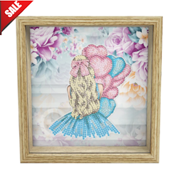 Diamond Painting Sparbössa Ram Flicka