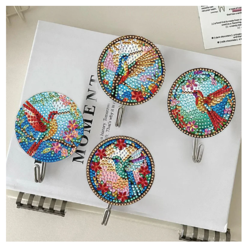 Diamond Painting Väggkrok Kolibri 6-Pack