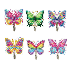 Diamond Painting Väggkrok Fjäril 6-Pack