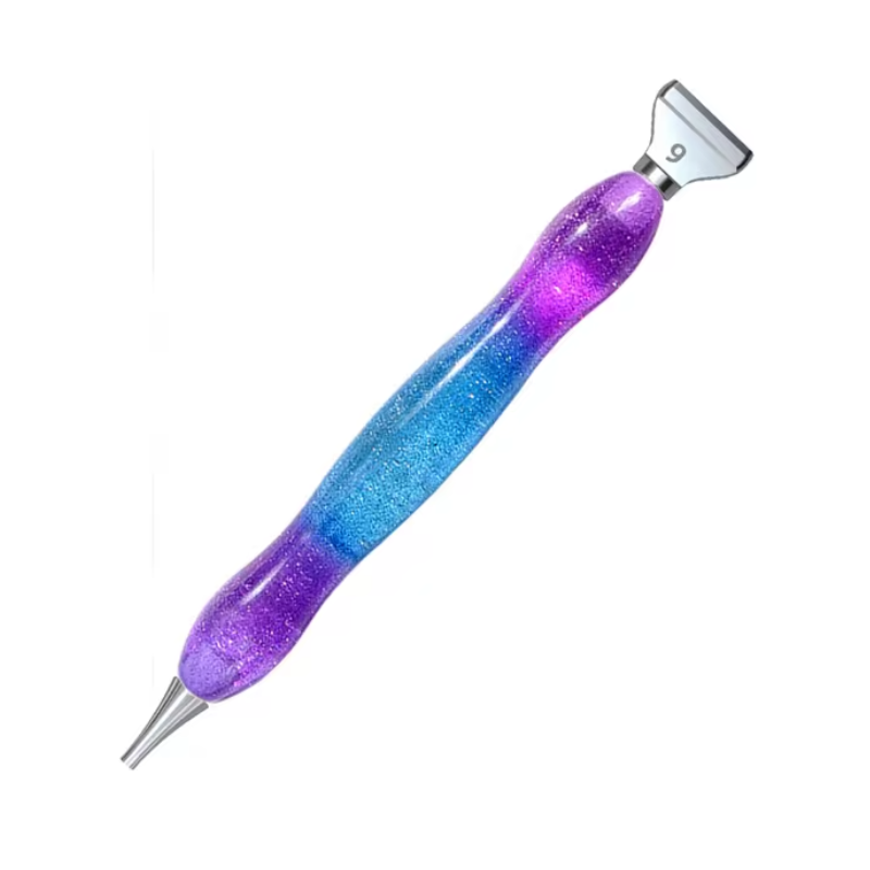 Diamond Painting Resin Penna Blålila