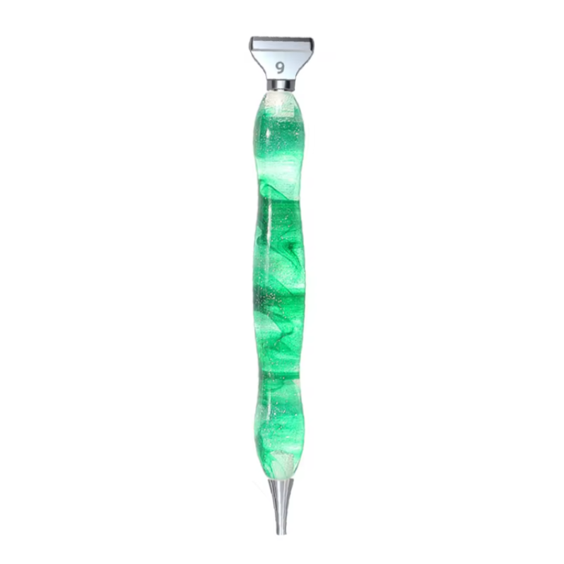 Diamond Painting Resin Penna Grön