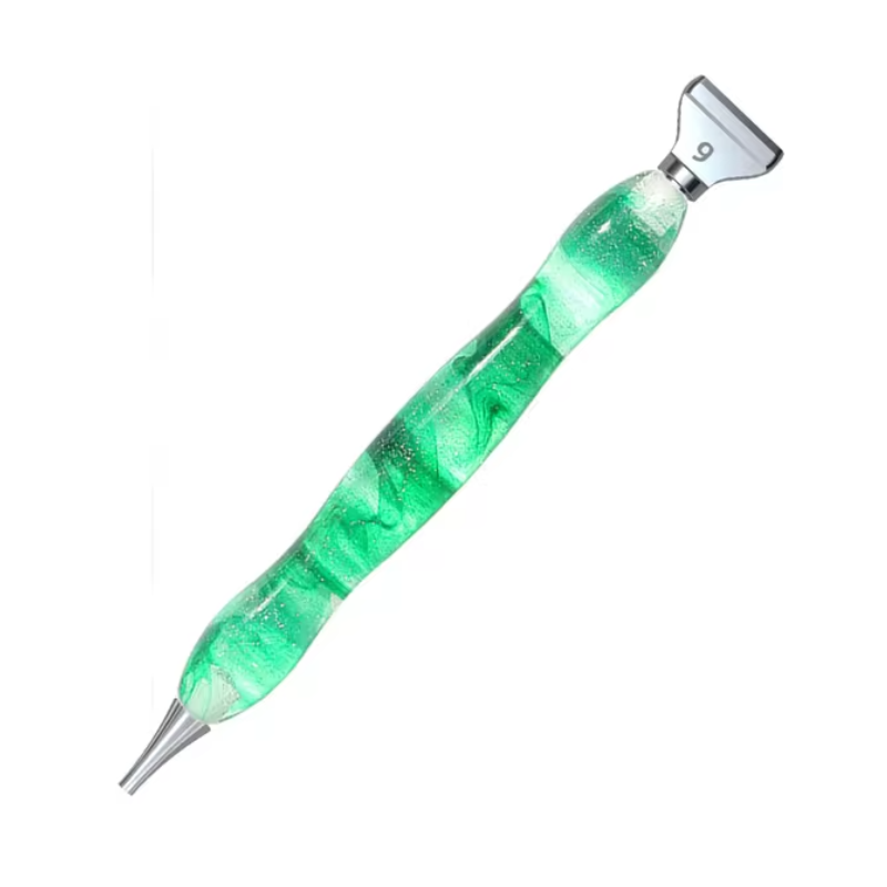 Diamond Painting Resin Penna Grön