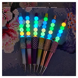 Diamond Painting Penna Självlysande Och Med Strass Rose