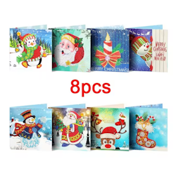 Julkort 8-pack 15x15 cm - Leverans Vecka 40