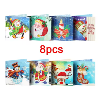 Julkort 8-pack 15x15 cm - Leverans Vecka 40