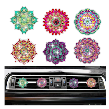 Diamond Painting Bildekoration 6-Pack  Mandala -REA