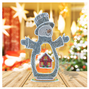 Diamond Painting Bordsdekoration Tomte Med Hänge