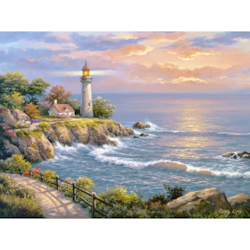 Diamanttavla Lighthouse 40x50