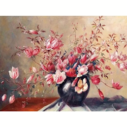Diamanttavla Magnolia 40x50 - Lev. v. 24