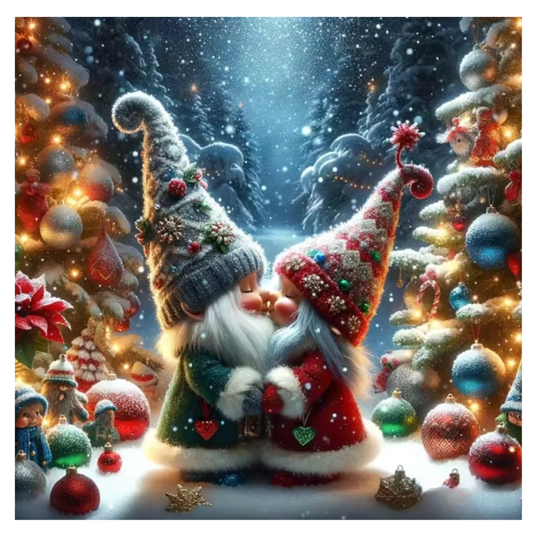 Diamanttavla Nisse Puss 40x40