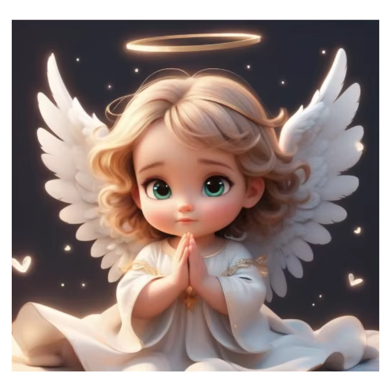 Diamanttavla Angel 30x30