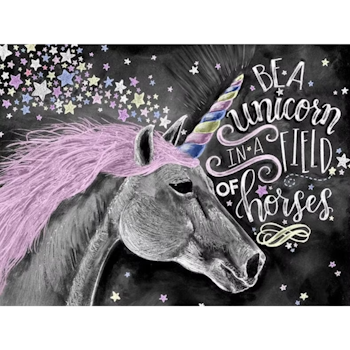Diamanttavla Be A Unicorn 40x50