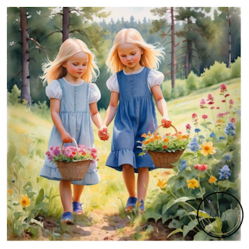 Diamanttavla Blomsterplock 50x50