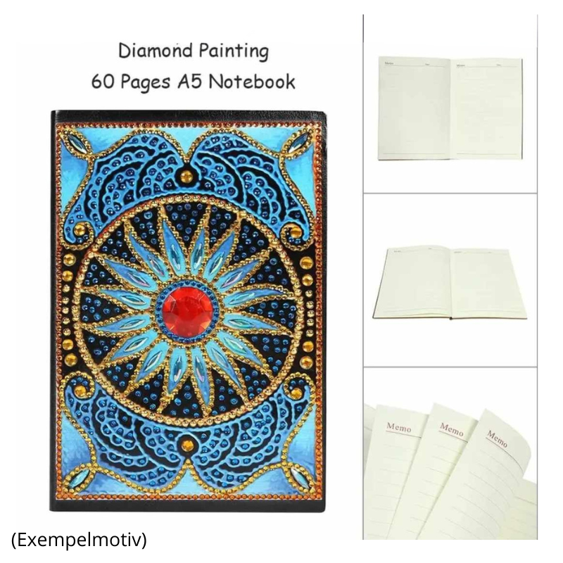 Diamnd Painting Skrivbok Blue Dream 60 Linjerade Sidor (Dagbok)