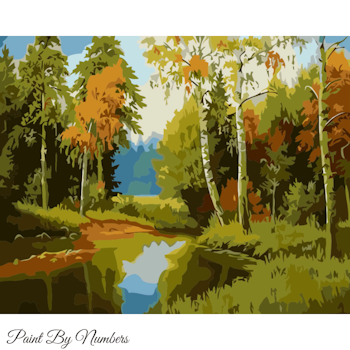 Paint By Numbers Skogsbäcken 40x50