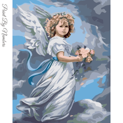 Paint By Numbers Angelgirl 40x50