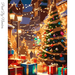 Paint By Numbers City Christmas 40x50