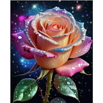 Diamanttavla Rose Universe 30x40