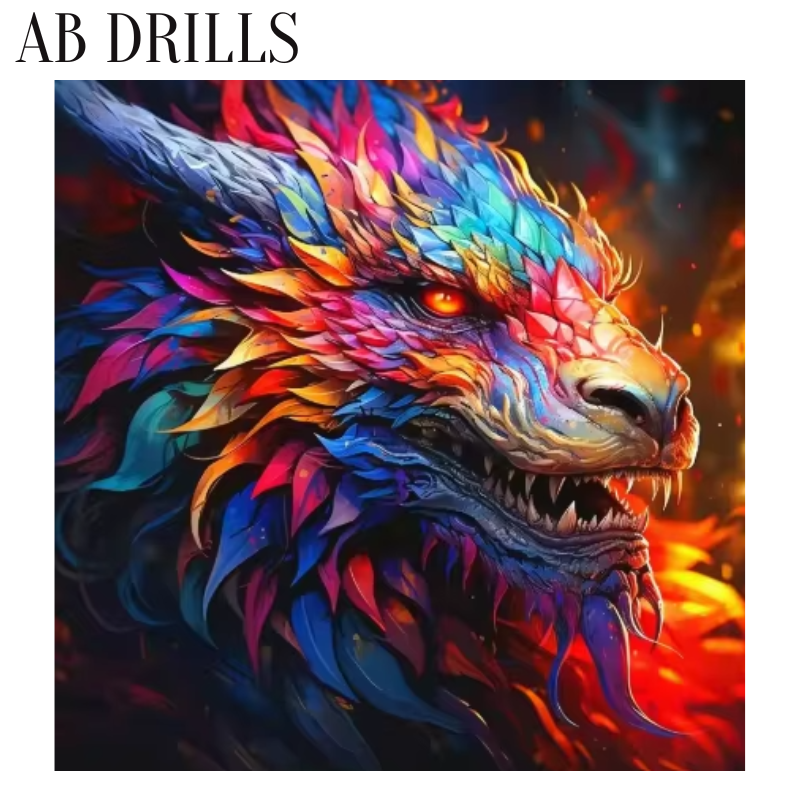 Diamanttavla AB Drills Dragon 50x50