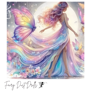 Diamanttavla Fairy Dust Butterfliy Fairy 50x50