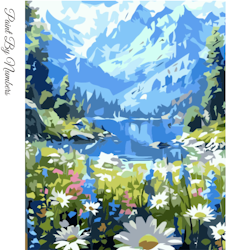 Paint By Numbers Bergslandskap 40x50
