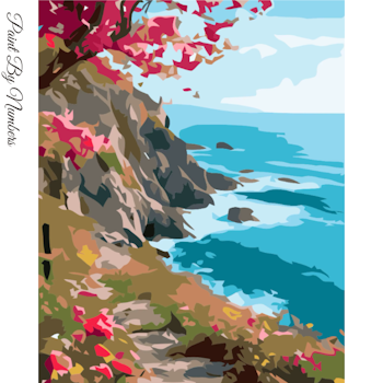 Paint By Numbers Walking By The Ocean 40x50