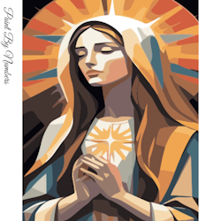 Paint By Numbers Holy Mary 40x50