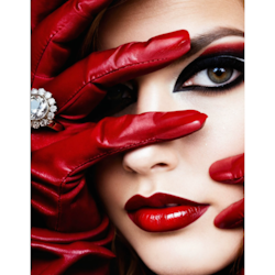Diamanttavla Woman Red Lips 40x50