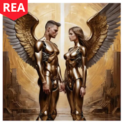 Diamanttavla Metallic Love 50x50