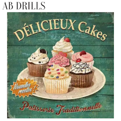 Diamanttavla AB Drills Cake 50x50 - Lev v. 26-27