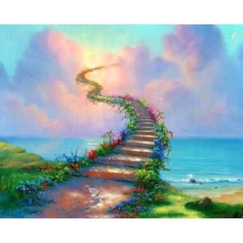 Diamanttavla Stairs To Heaven  40x50 - Leverans vecka 26-27