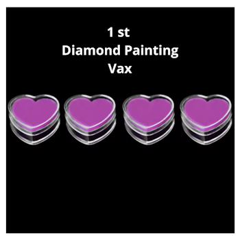 Diamond Painting Vax Lila Hjärtan 1 Burk - Leverans v. 25-26