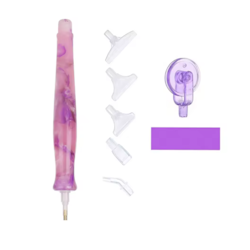 Diamond Painting Penna Retro Lila - Leverans v. 26-27