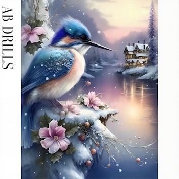 Diamanttavla AB Drills Bird Winterland 40x50 - leverans v. 26-27