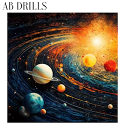 Diamanttavla AB Drills Galaxy 50x50 - Lev v. 26-27