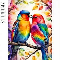 Diamanttavla AB Drills Color Birds 40x50 - Lev v. 26-27