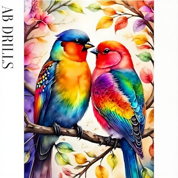 Diamanttavla AB Drills Color Birds 40x50 - Lev v. 26-27