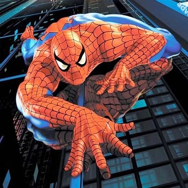 Diamanttavla Spiderman On Wall 50x50 - Leveranstid 1-3 Dagar