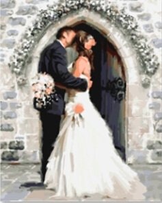 Paint By Numbers Just Married 40x50
