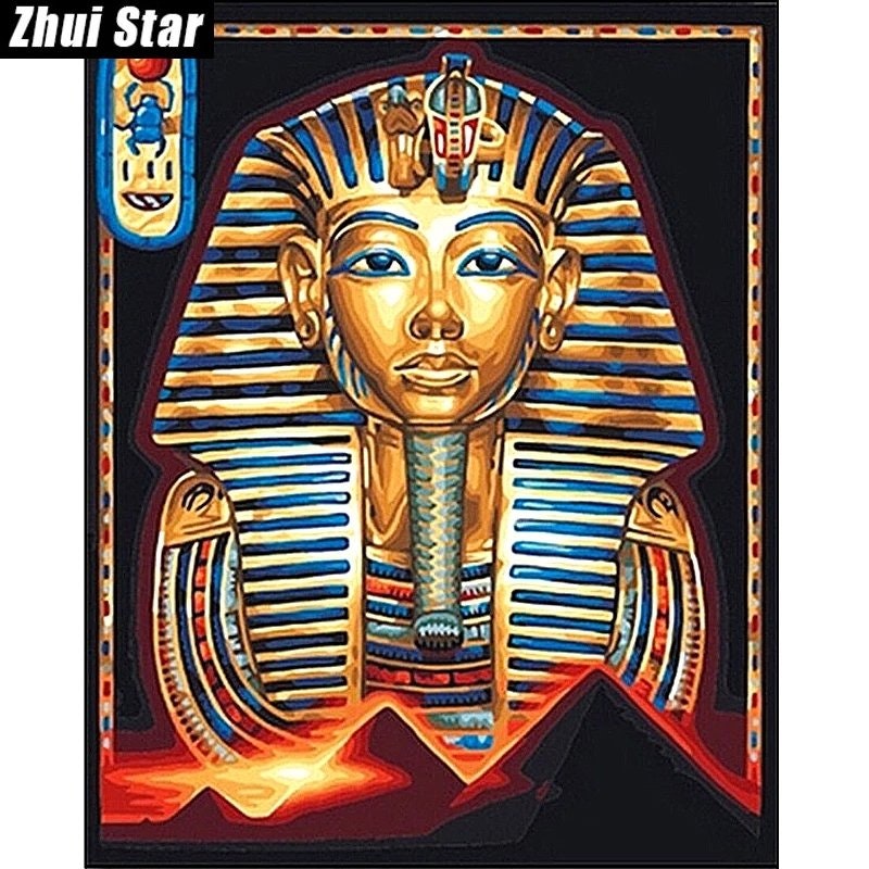Diamanttavla Egyptian Pharao 40x50