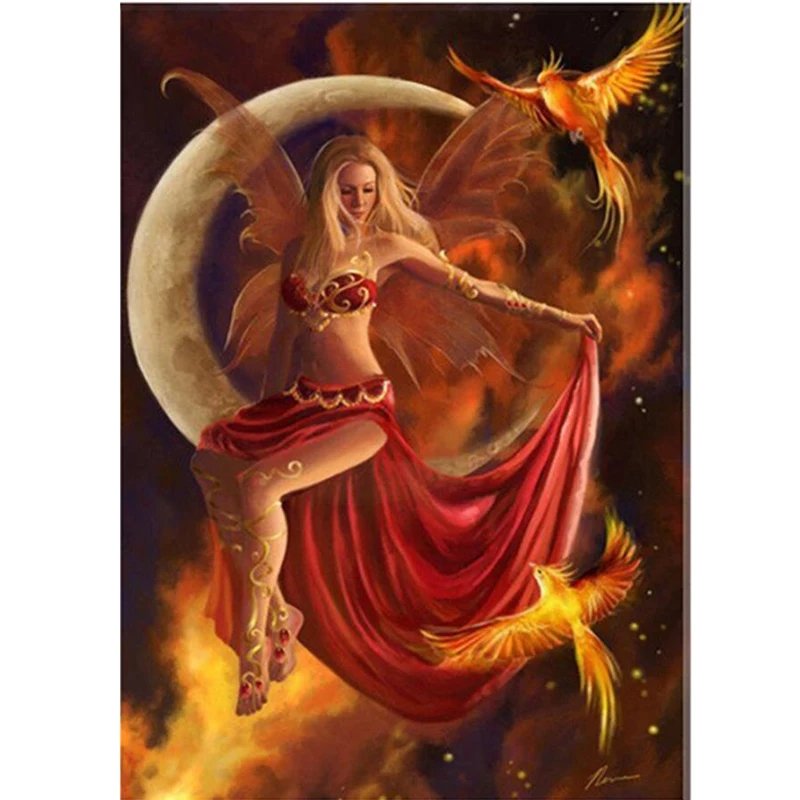 Diamanttavla Fairy Phoenix 40x50