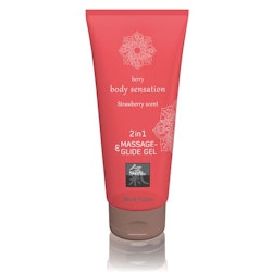 Shiatsu Massage & Glid Gel 2in1 - Strawberry