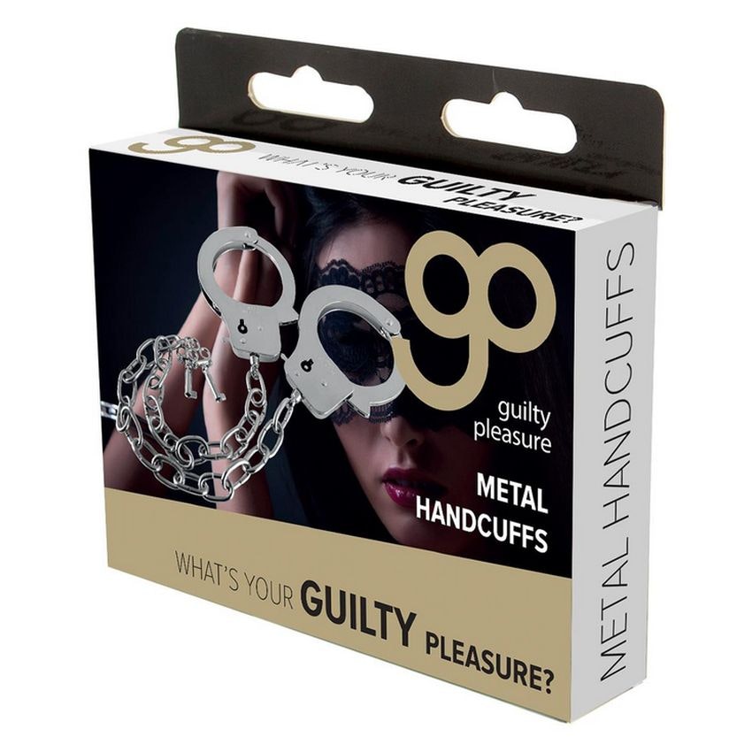 Metal Handcuffs Long Chain