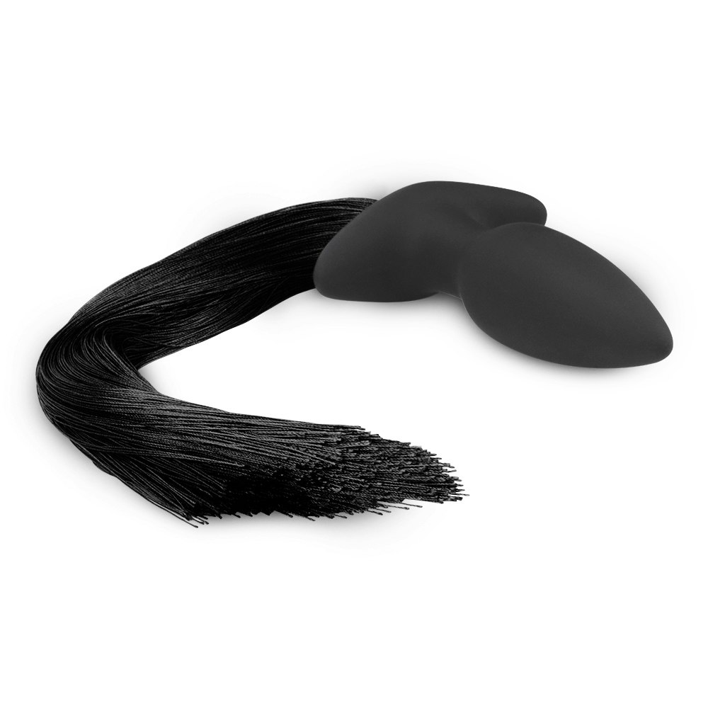 Silicone Anal Plug /w Pony Tail
